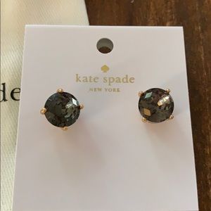 Kate Spade Black Gold Stud Earrings ♠️